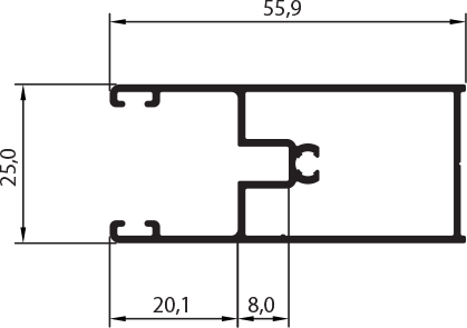 P 1432 - Perfil Guia Lateral Integrada TI-026